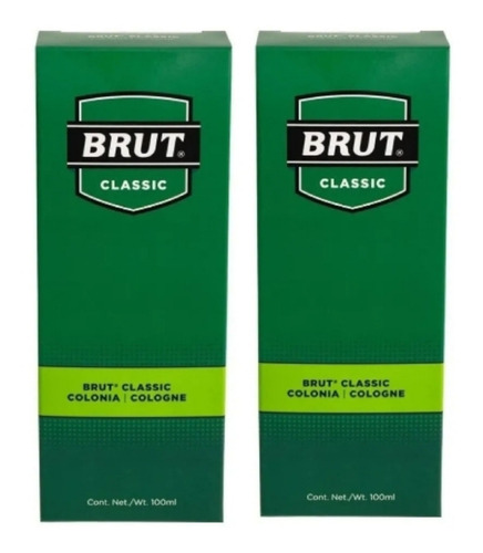 2 Colonias Brut Clássic 100ml Con Atomizador, Original.