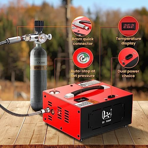 Gx Pump Cs1-i Compresor De Aire Pcp Con Adaptador De Corrien