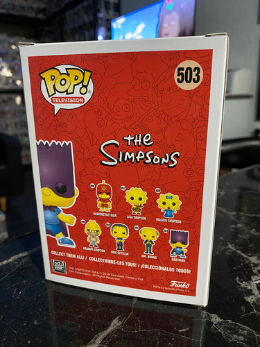 Funko Pop Animation: Simpsons Bart-bartman #503 Nuevo