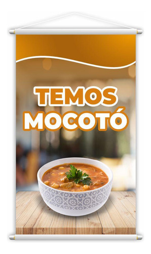 Banner Temos Mocotó Comida Restaurante Lona 60x40cm