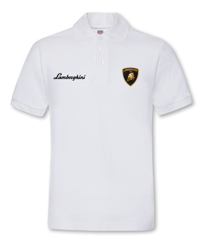 Camiseta De Manga Corta Lamborghini Polo Deportivo De Golf A