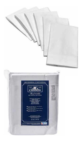Imagen 6 de 10 de Sabana Plana Hotelera Cannon Pack X 2 Unid, 180 Hilos Twin