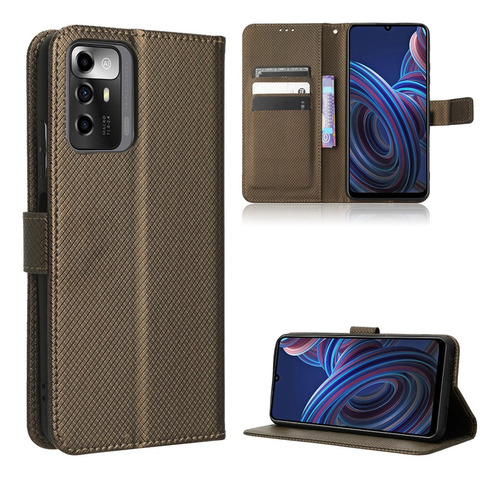 Funda Texturizada Para Zte Blade V40 Smart Luxury Hard Flip
