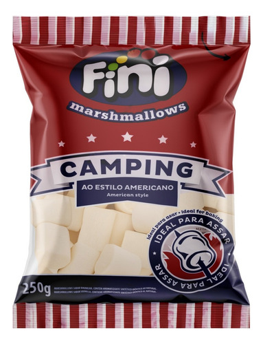 Marshmallows Fini Camping Ao Estilo Americano - 250g
