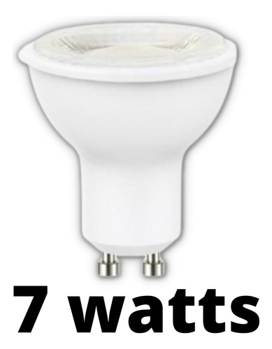 Ampolleta Led Gu10 7 Watts Transparente Pack 10 Und Want