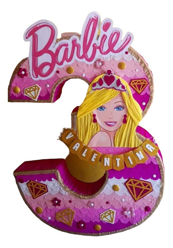Piñata Barbie Artesanal Personalizada Modelo 8 Envio Gratis