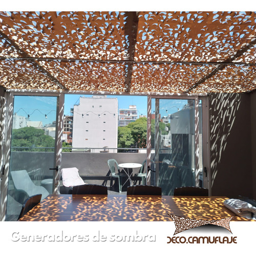 Kit Red De Camuflaje 3x4 Kaqui Decocamuflaje Incluye: Red De Camuflaje En 1 Solo Paño, Malla De Soporte, Soga Perimetral Y Precintos