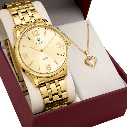 Relógio Tuguir Feminino Dourado Tg30005