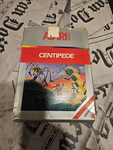 Atari 2600 Cartucho Centipide Completo, Manual Y Caja