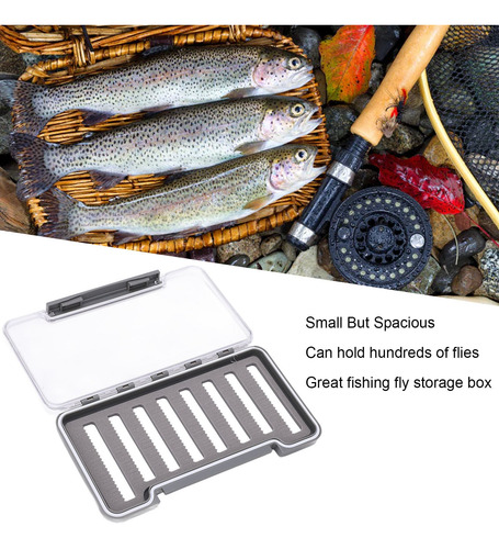 Caja Contenedora De Pesca Con Mosca, Impermeable, Ligera, Tr