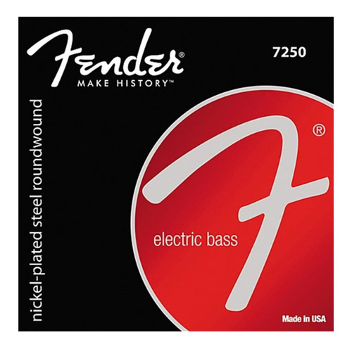 Encordado De Bajo 4 Cuerdas Fender 7250 040/100 O 045/105