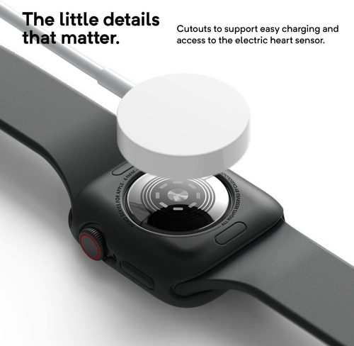 Caseology Nero - Funda Diseñada Para Apple Watch De 1.772 In