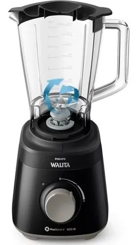 Liquidificador Philips Walita 600w 2 Velocidade Tritura Gelo Preto 127V