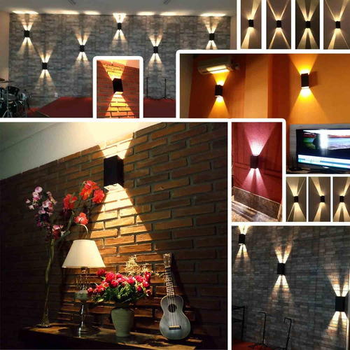 Imagen 3 de 10 de Aplique Pared Interior Luz Efecto Transformable Fx Pack X5un