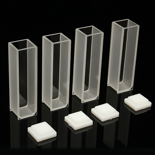 Para 4 Células Cúbicas Visíveis 3,5ml, 10mm, Quartzo/vidro /