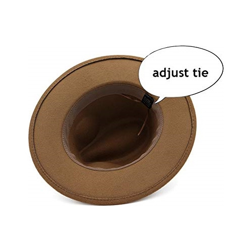 Sombrero De Fieltro De Ala Ancha Con Cinturón De Anillo