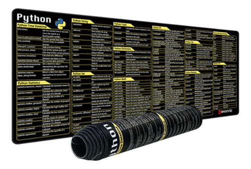 Comandos Python - Mouse Pad Com Atalhos, Mouse Pad De Linha