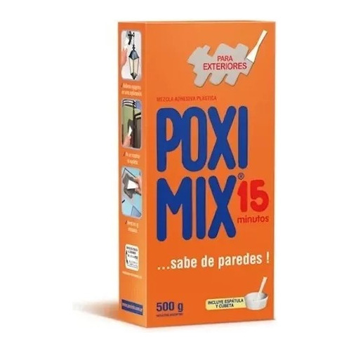 Reparador De Paredes Poximix Exterior 500g 15 Minutos