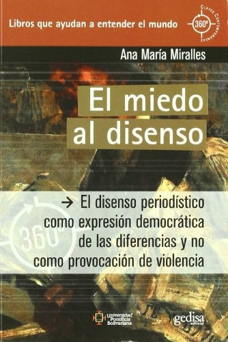 Miedo Al Disenso, El, de MARÍA MIRALLES, ANA. Editorial Gedisa, tapa blanda en español