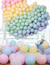 Comprar 250 Globos Latex Colores Pastel Macarron # 12 Tiernos Bebes