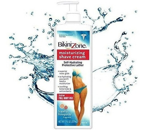 Bikini Zone Crema De Afeitar Hidratante Pomelo Pomegrante