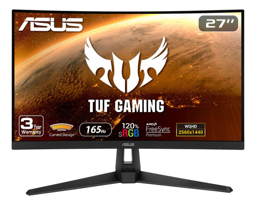 Asus Tuf Gaming 27 2k Hdr Monitor Curvado (vg27wq1b) - Wqhd.