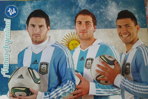 Mini Poster Messi-higuain-aguero  42 X 28
