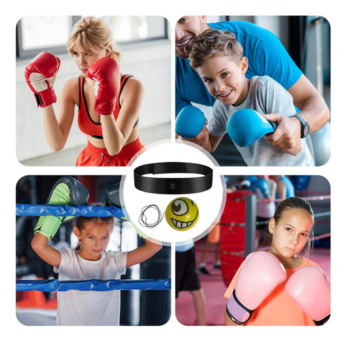 Juego De Pelotas De Reflejo De Boxeo Diadema De Pelota De Re