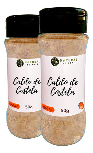 Caldo Costela Kit 2 50g Pote Com Dosador Sabor E Praticidade