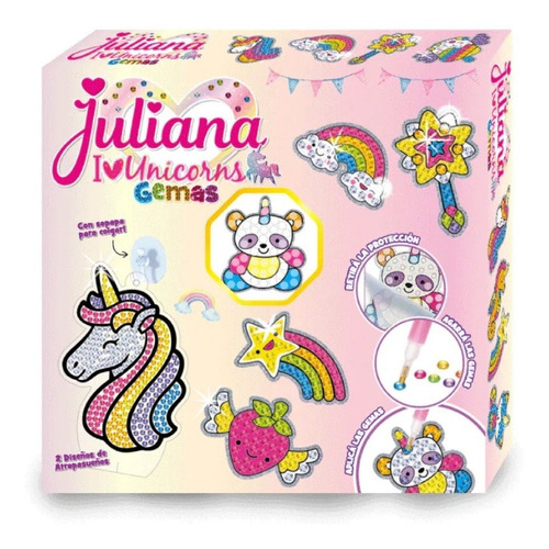 Imagen 1 de 4 de Juliana I Love Unicorns Gemas 