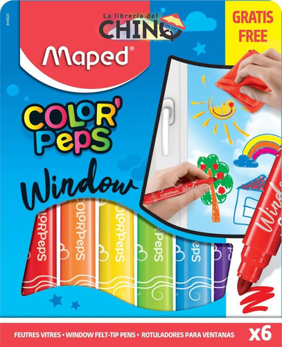 Marcadores Para Vidrio Maped Windows Markers X6col Trae Paño