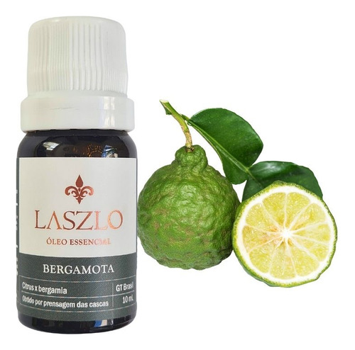 Oleo Essencial Bergamota Gt Brasil 100% Puro Laszlo 10 Ml Nf