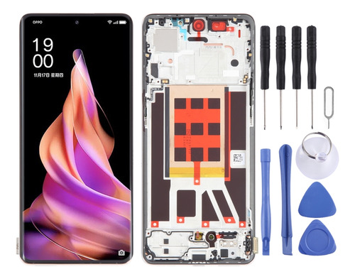 Lcd + Touch Screen With Frame For Oppo Reno9