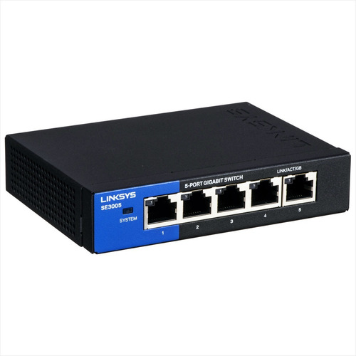 Imagen 4 de 7 de Switch Escritorio Ethernet Gigabit 5 Puertos, Linksys Se3005