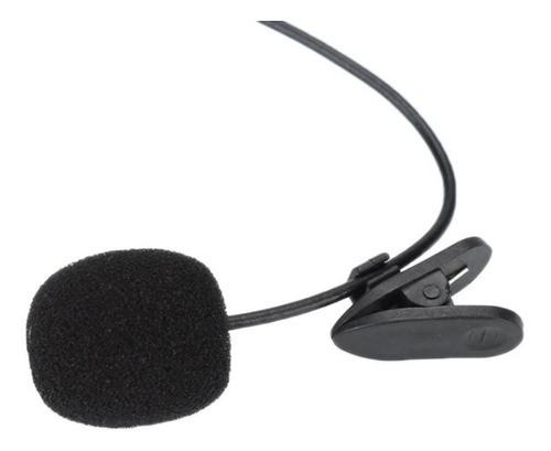 Mini Microfone De Lapela P2 3.5mm Gravação Preto