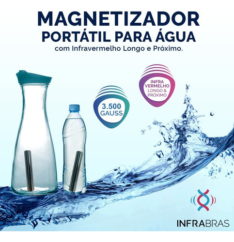 Magnetizador De Água Imantada Saúde E Bem Portátil