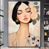 Comprar Cuadro Lienzo Pintado A Mano  Varios Rostros 100x150 Grande!