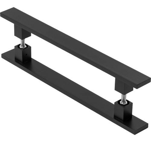 Puxador De Porta Pivotante Barra Chata Preto 80cm