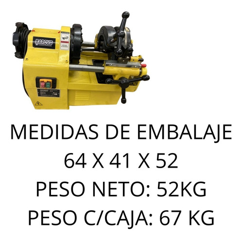 Imagen 3 de 10 de Roscadora Eléctrica P/caños Poxy Galva Negro 1/2 A 2'' 750w
