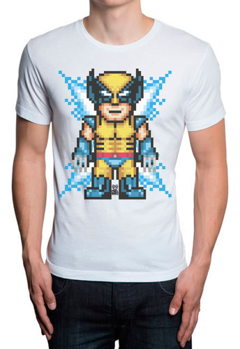 Pxld Claws - Playera Wolverine X Men Avengers Pixel Art -