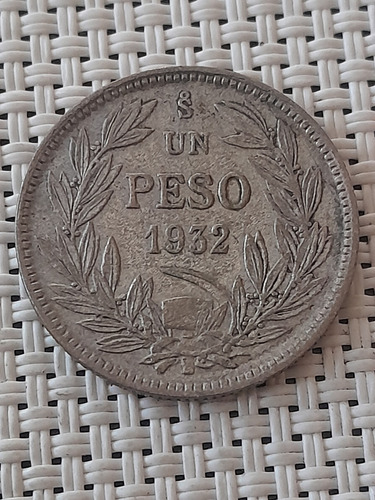 Moneda 1 Peso 1932 - Plata