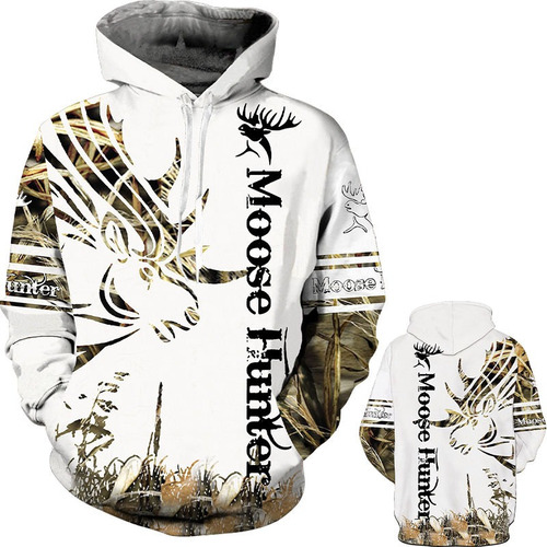 Sa Sudadera Con Capucha Con Estampado 3d Ciervo