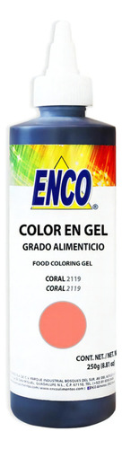 Color Gel Coral Comestible Enco 250 Grs. 2119-250