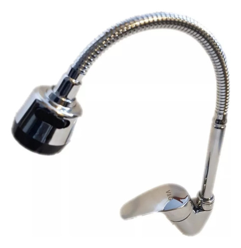 Mezcladora Monomando De Fregadero Cuello Flexible 2 Chorros