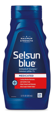 Champú Selsun Azul Medicado Máxima Fuerza Anti Caspa