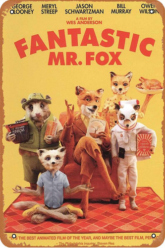 Niumowang Cartel De Metal - Fantastic Mr. Fox - Póster De .