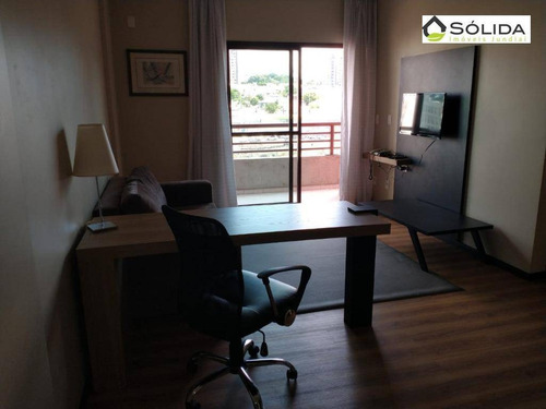Imagem 1 de 8 de Flat Com 1 Dormitório Para Alugar, 65 M² Por R$ 2.500/mês - Centro - Jundiaí/são Paulo - Fl0038