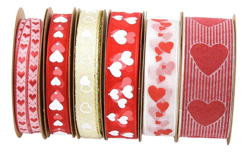 Nohle 6 Cintas Decorativas Para El Día De San Valentín Para