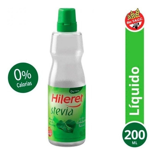 Edulcorante Hileret Stevia 200 Cc X 4 Unidades