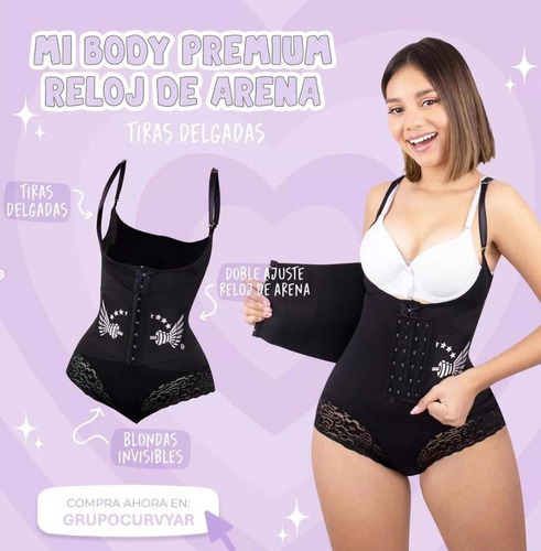 Body Moda King Tira Delgada Reloj De Arena Premium Original Negro Xl